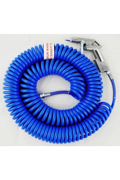 İşkur Makina Kompresör Spiral 15 Metre Hava Hortumu Ve Tabancası ürün görseli 1