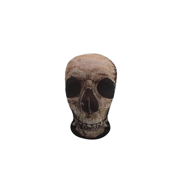 Halloween Korku Maskesi Transparan Kuru Kafa Beyaz ürün görseli 1