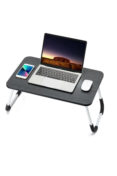 hodbehod Portatif Katlanabilir Düz Yüzeyli Yatak Üstü Laptop Çok Amaçlı Sehpa ürün görseli 1