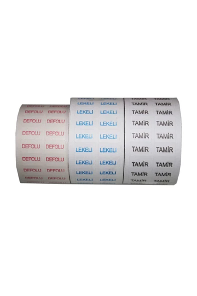 hodbehod Tamir Lekeli Yapışkanlı Kontrol Etiketi 3 Lü Set ürün görseli 1