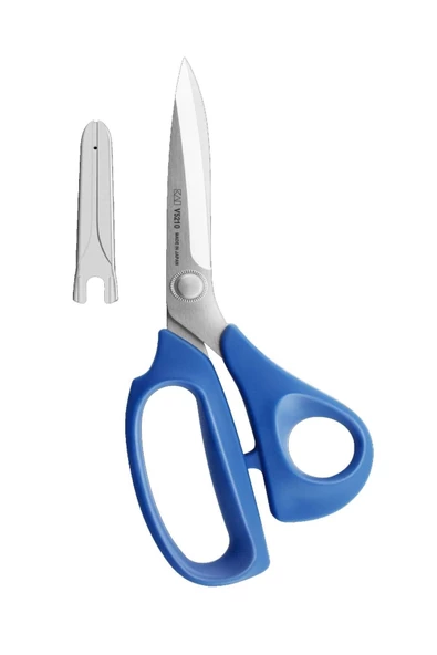 Kai V5210 Kılıflı Mavi Plastik Saplı Kumaş Kesim Makası 21 Cm ürün görseli 1