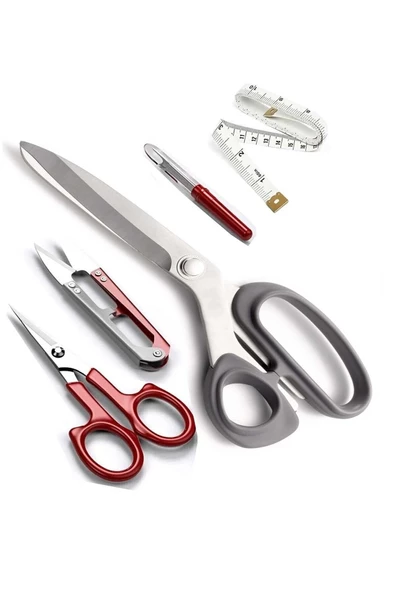 hodbehod Sol El Makası Solak Plastik Saplı 21 Cm Kumaş Kesim Makası Set ürün görseli 1