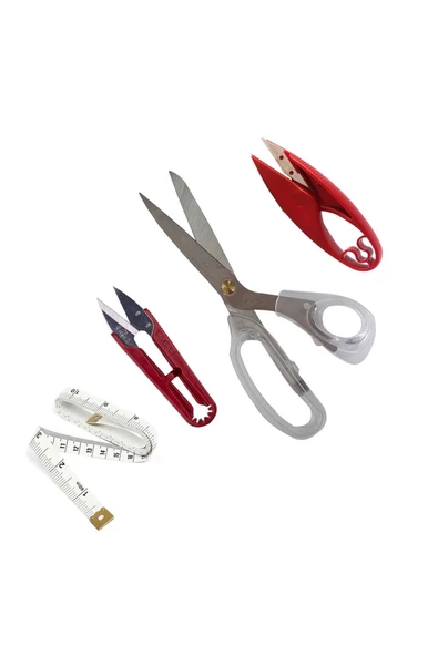 hodbehod 20 Cm Plastik Saplı Kumaş Kesim İplik Temizleme Makası Set ürün görseli 1