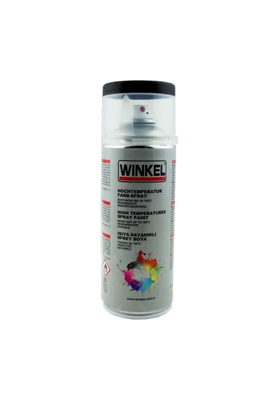 Winkel 700c Isıya Dayanıklı Siyah Mat Sprey Boya 400 Ml ürün görseli 1