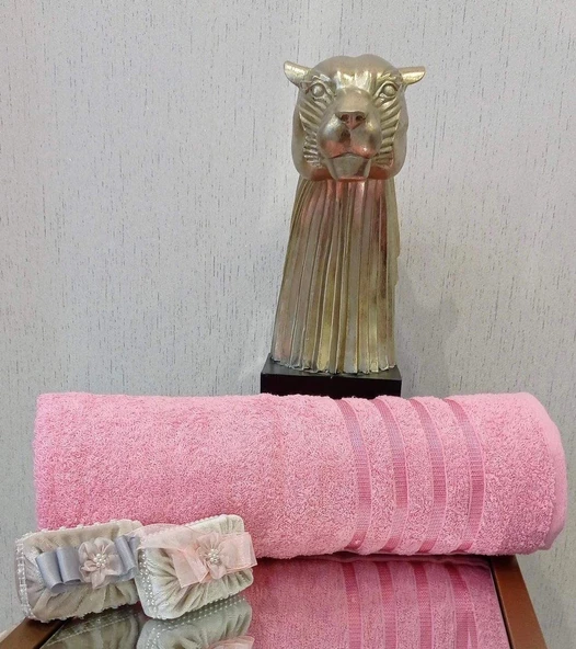 NİVEMESHOME POLOLİFE PEMBE BANYO HAVLUSU ürün görseli 1