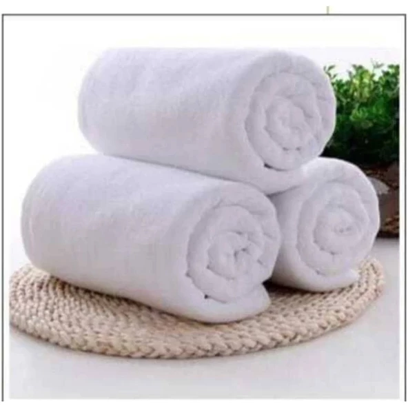 NİVEMESHOME BEYAZ BAMBU BANYO HAVLUSU NURPAK ürün görseli 1