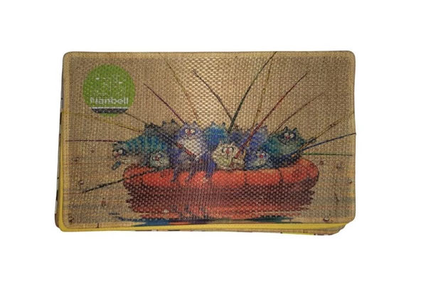 Nanbell Jüt Halı Kedi Tırmalama 70X43 cm Desenli No:4 ürün görseli 1