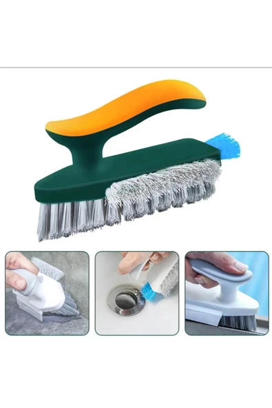 Saplı Çok Amaçlı Sert Temizlik Fırçası Fayans Lavabo Halı Banyo Temizleme Fırça ürün görseli 1