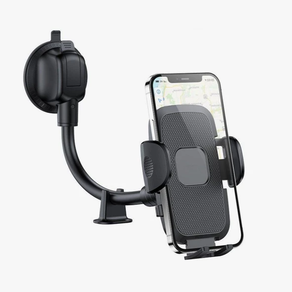Telefon Tutucu Ayarlanabilir Vakum Kilitli Cam ve Torpidoya Takılabilen Tutucu ürün görseli 1