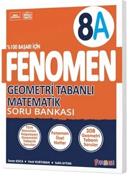 8. Sınıf Geometri Tabanlı Matematik A Fenomen Soru Bankası Fenomen Okul Yayınları ürün görseli 1