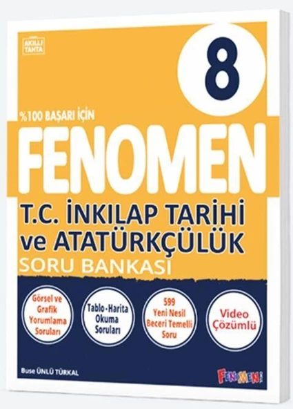 8. Sınıf T.C. İnkılap Tarihi ve Atatürkçülük Fenomen Soru Bankası Fenomen Okul Yayınları ürün görseli 1