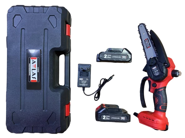 Atlas ATB 21 BT-202C 21 Volt 2x2.0 Ah Akülü Kömürsüz Budama Testeresi ürün görseli 1