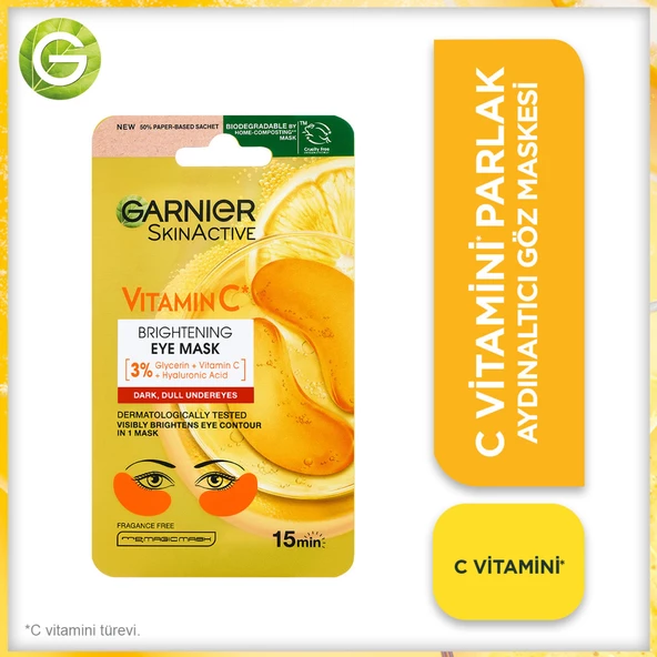 Garnier C Vitamini Parlak Aydınlatıcı Göz Maskesi ürün görseli 1