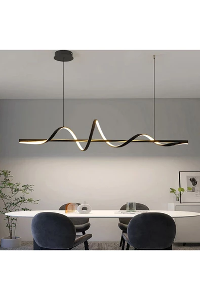 Burgaz / Sarkıt Avize / 120 cm / Antrasit Gövde / 3 Renk Işık ürün görseli 1