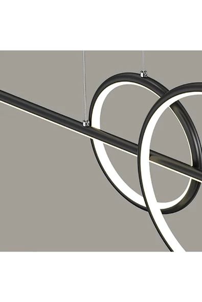 Anaso / Sarkıt Avize / 120 cm / Antrasit Gövde / 3 Renk Işık ürün görseli 1