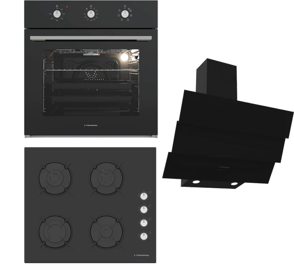 Termikel Ankastre Set (BO O6435C B + BH P6144C B + CH S6532C BB) ürün görseli 1