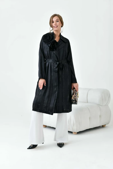 FTZ Women Kadın Abaya Kap  Siyah 30864 ürün görseli 1