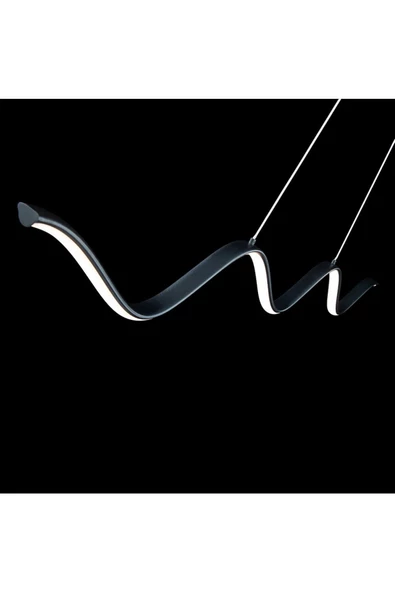 Sajdova / Sarkıt Avize / 100 cm / Antrasit Gövde / 3 Renk Işık - Resim 3
