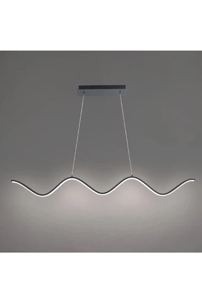 Sajdova / Sarkıt Avize / 100 cm / Antrasit Gövde / 3 Renk Işık ürün görseli 1