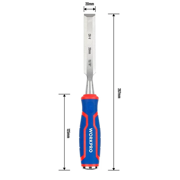 WORKPRO WP243009 20MM Profesyonel İskarpela - Resim 5
