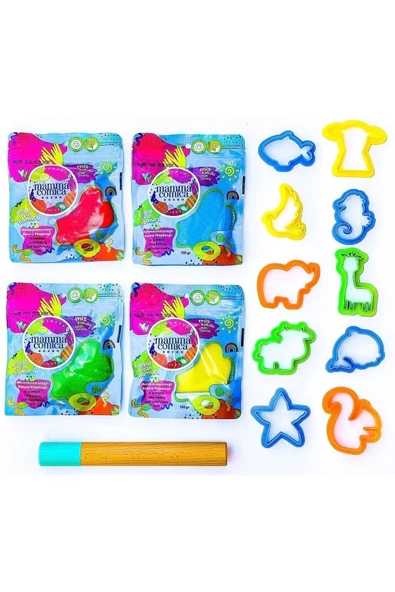 Minik Ellerde Doğal Oyun Hamuru Seti ( Eco- Friendly Pack) ürün görseli 1