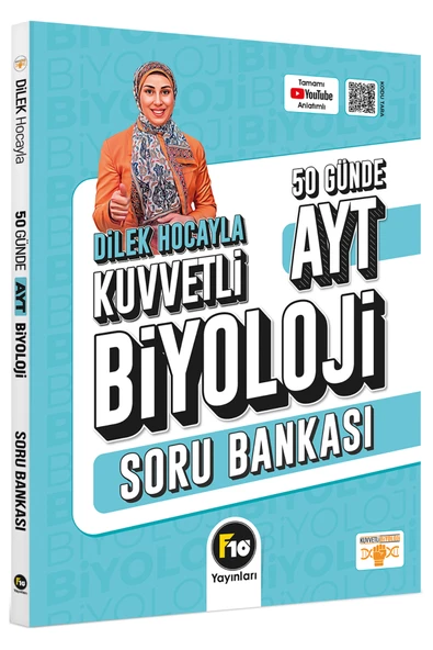 Dilek Hocayla 50 Günde AYT Biyoloji Soru Bankası F10 Yayınları ürün görseli 1
