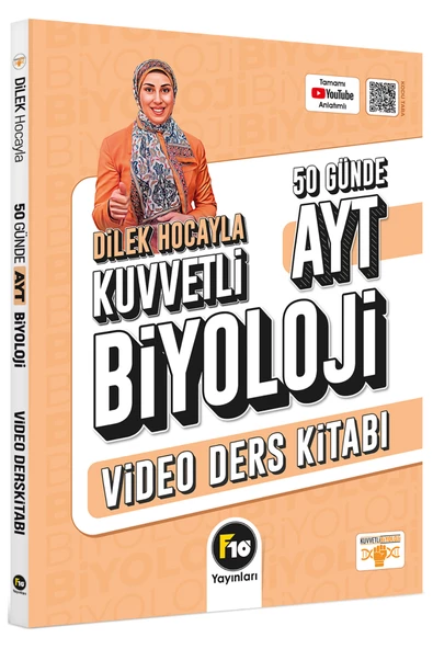 Dilek Hocayla 50 Günde AYT Biyoloji Video Ders Kitabı F10 Yayınları ürün görseli 1