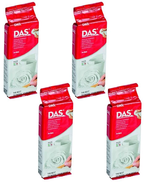 Das Seramik Hamuru Beyaz 250 gr 4 Adet ürün görseli 1
