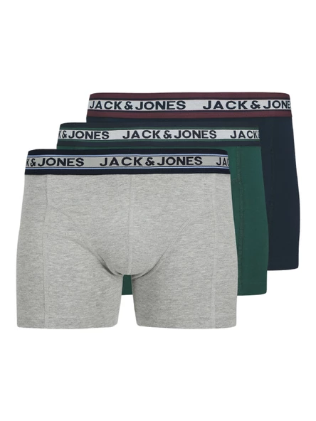 JACK JONES Erkek 3 lü Ambalajlı Pamuklu Boxer 12270759 ürün görseli 1