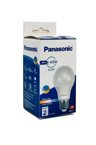Panasonic 8,5W (63W) Led Ampul 6500K - Beyaz Işık ürün görseli 1