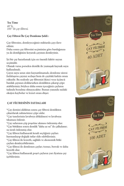 Çay Filtresi 100lü L Boy - Resim 2