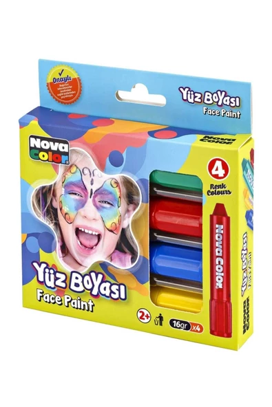 Yüz boyası 4 lü set  yeni nesil ürün görseli 1