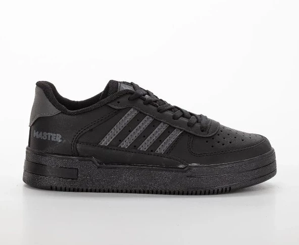 Erkek Siyah Gri Füme Detaylı Casual Yürüyüş Ayakkabısı Konforlu Düz Taban Ultra Yumuşak Sneaker ürün görseli 1