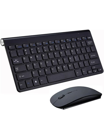 Mini Düz Sessiz Kablosuz Klavye + Mouse (Yurt Dışından) ürün görseli 1