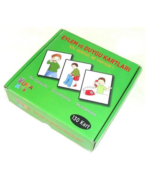 Eylem ve Duygu Kartları Kim Nerede Ne Yapıyor Yuka Kids ürün görseli 1