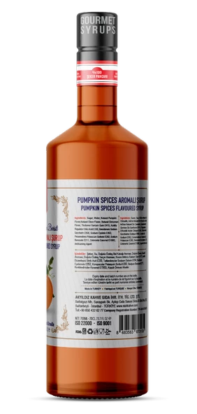 Nish Pumpkin Spices Aromalı Şurup 700 ML - P - Resim 2
