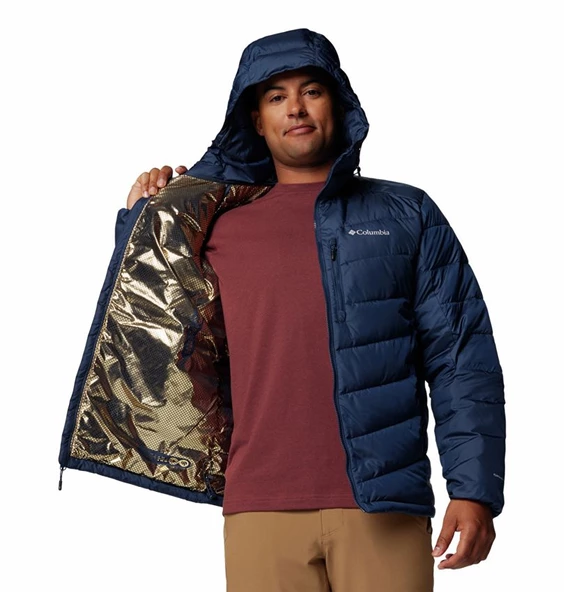 Columbia Labyrinth Loop Hooded Erkek Mont WO3560 - Resim 3