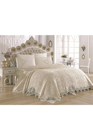 HANIMELİ KREM 6 PARÇA FRANSIZ BATTANİYE TAKIMI ROYAL HOME ürün görseli 1