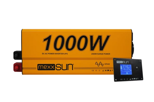 Mexxsun Tam Sinüs UPS (Remote Ekran) 12V 1000W ürün görseli 1