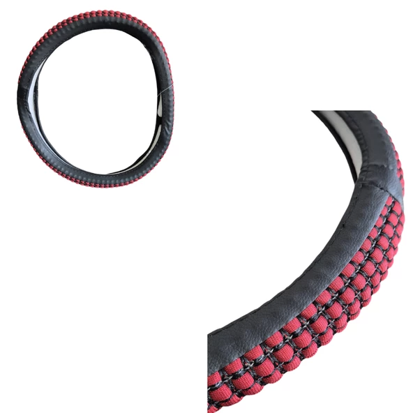 Direksiyon kılıfı 38 cm kırmızı /  DIKI425 ürün görseli 1