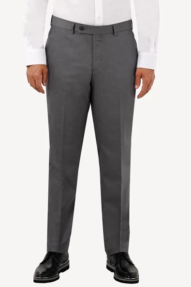 Vakamen Erkek Füme Regular Fit Yünlü Kumaş Pantolon-6881 ürün görseli 1