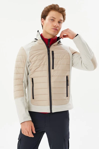 Exuma 2411137-TAS Erkek Softshell Mont - Resim 5