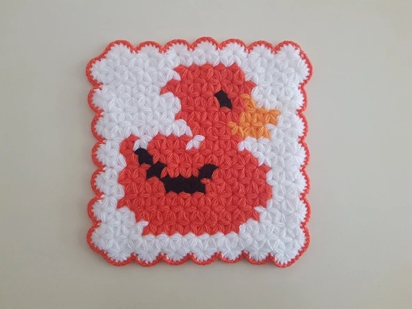 Banyo Bebek el örme lifi Yün Çirkin Ördek Desenli ürün görseli 1