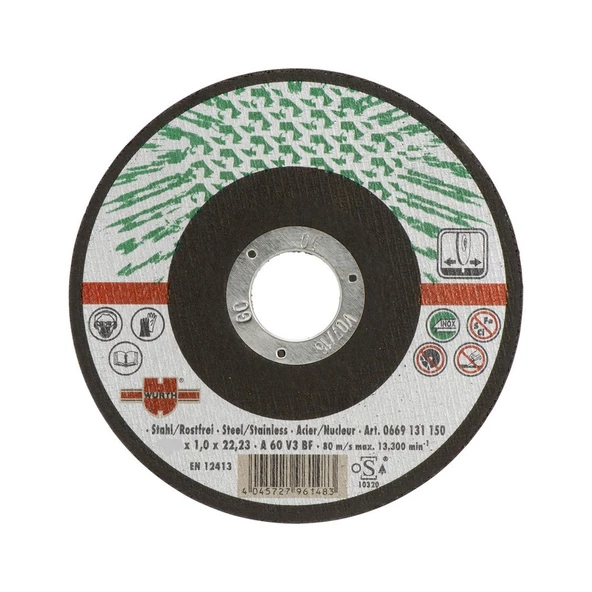 Würth İnox Metal Kesici Taş 230 MM Krom Metal Kesici Taş ürün görseli 1