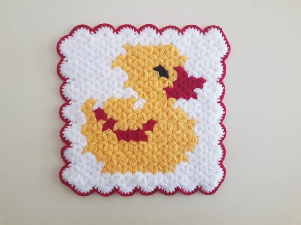 Banyo Bebek el örme lifi Yün Çirkin Ördek Desenli Takım GS ürün görseli 1