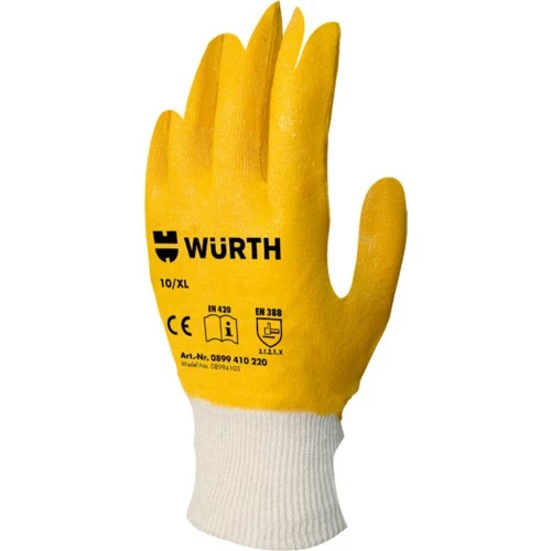 WÜRTH NİTRİL ELDİVEN SARI 10/Xl ürün görseli 1
