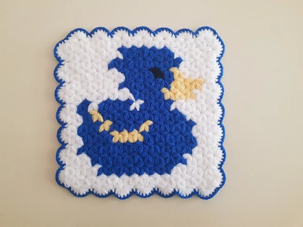 Banyo Bebek el örme lifi Yün Çirkin Ördek Desenli Takım FB ürün görseli 1