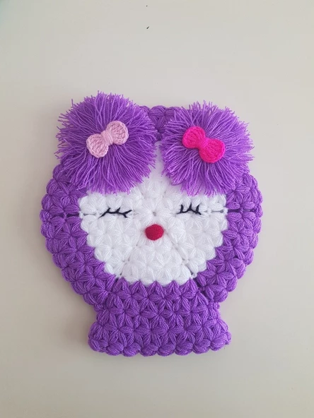 BANYO PONPONLU KIZ BEBEK / ÇOCUK KESE LİFİ KESELİ ürün görseli 1