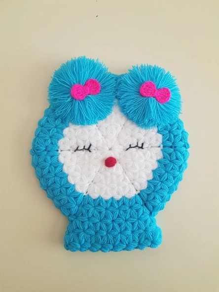 BANYO PONPONLU KIZ BEBEK / ÇOCUK KESE LİFİ KESELİ ürün görseli 1