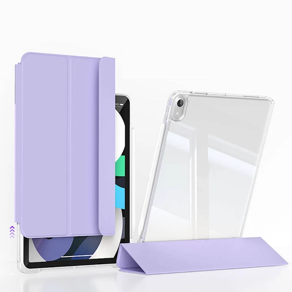 ?Apple iPad Air 13 2024 Kılıf Magnetik Ayrılabilen Airbagli Zore Sliding Tablet Kılıfı ürün görseli 1